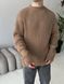 Мужской oversize свитер в коричневом цвете mr106 фото 5