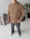 Мужской oversize свитер в коричневом цвете mr106 фото 4