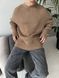 Мужской oversize свитер в коричневом цвете mr106 фото 8