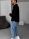 Мужская oversize рубашка в черном цвете rs904 фото 5