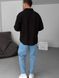 Мужская oversize рубашка в черном цвете rs904 фото 6