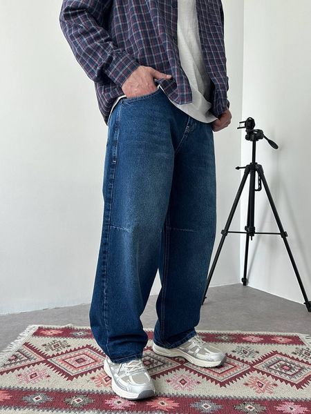 Мужские объемные джинсы Baggy в темно-синем цвете bj2955v-28 фото