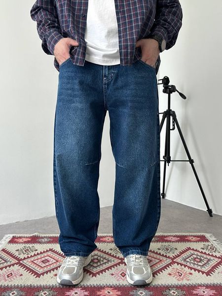 Мужские объемные джинсы Baggy в темно-синем цвете bj2955v-28 фото