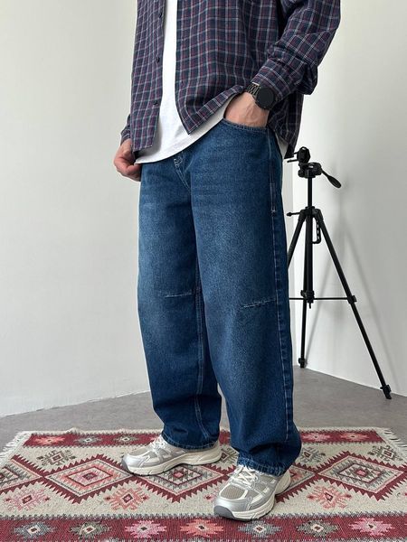 Мужские объемные джинсы Baggy в темно-синем цвете bj2955v-28 фото