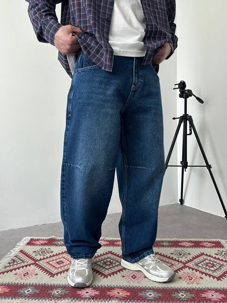 Мужские объемные джинсы Baggy в темно-синем цвете bj2955v-28 фото