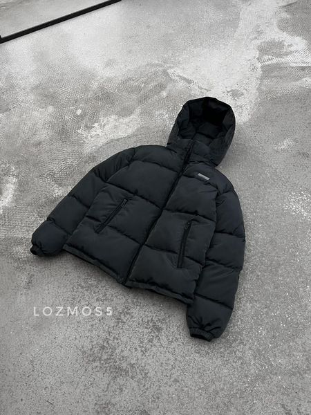 Мужская зимняя оверсайз куртка в графитовом цвете lozmos5 фото