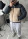 Мужская зимняя oversize куртка в бежевом цвете lebr9 фото 1