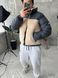 Мужская зимняя oversize куртка в бежевом цвете lebr9 фото 5