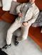 Чоловічий oversize костюм сорочка + штани у бежевому кольорі rb10 фото 6