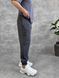 Чоловічі oversize спортивні штани у графітовому кольорі нф1938 фото 5