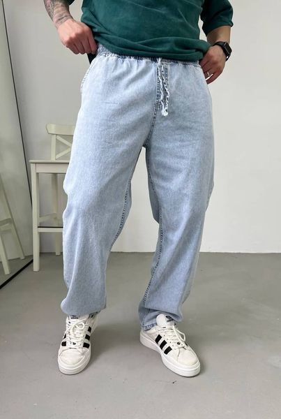 Мужские брюки Baggy в голубом цвете we2851-6 фото