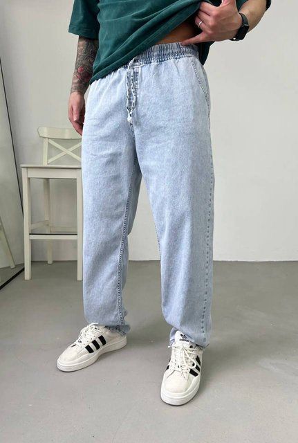 Мужские брюки Baggy в голубом цвете we2851-6 фото