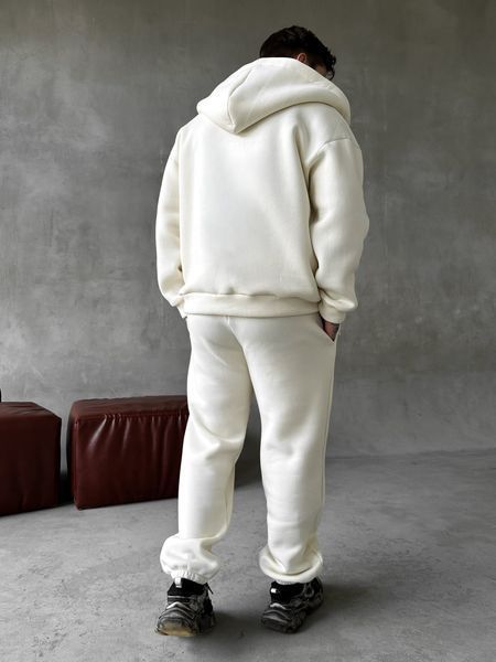 Чоловічий oversize спортивний костюм у білому кольорі kos22 фото
