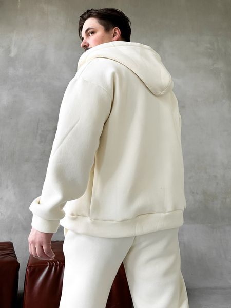 Чоловічий oversize спортивний костюм у білому кольорі kos22 фото