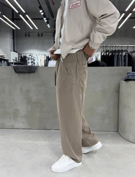 Чоловічі оверсайз штани Baggy у коричневому кольорі ch6517/2p-S фото