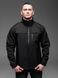 Мужская куртка на флисе Soft shell в черном цвете 2225bl фото 4