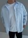 Мужская oversize рубашка в голубом цвете оh902 фото 4