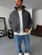 Мужская oversize куртка в графитовом цвете tt2439 фото 4