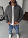 Мужская oversize куртка в графитовом цвете tt2439 фото 2