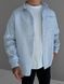 Мужская oversize рубашка в голубом цвете оh902 фото 5