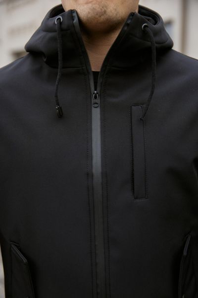 Мужская куртка Softshell в черном цвете 1590399975 фото