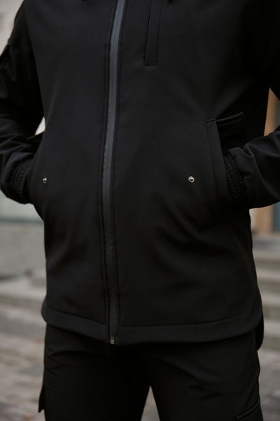 Мужская куртка Softshell в черном цвете 1590399975 фото