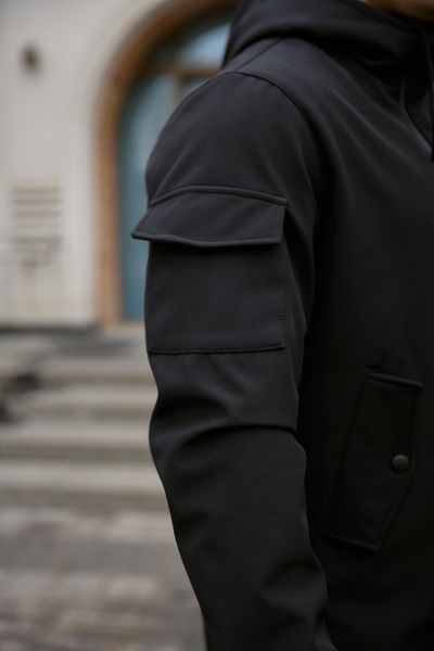 Мужская куртка Softshell в черном цвете 1590399975 фото