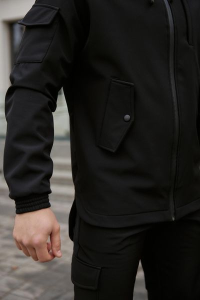 Мужская куртка Softshell в черном цвете 1590399975 фото