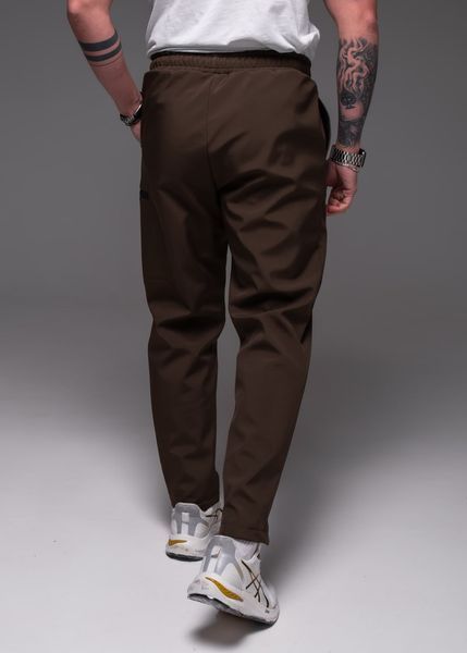 Чоловічі штани Softshell на флісі у кольорі хакі 2299kh фото