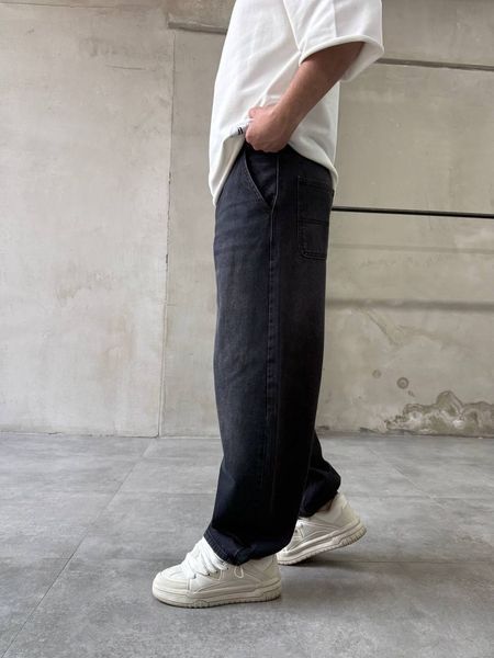 Мужские джинсы Baggy в черном цвете 3313k26v-29 фото