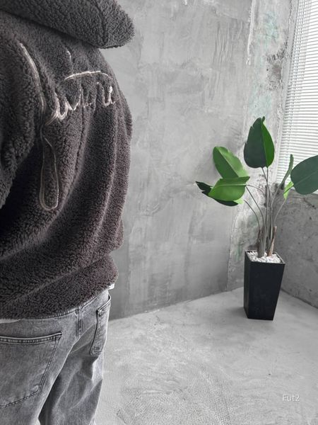Чоловіче oversize худі у графітовому кольорі fut2n фото
