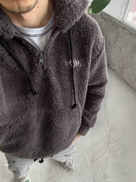 Чоловіче oversize худі у графітовому кольорі fut2n фото