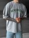 Мужская oversize футболка с принтом в светло-сером цвете pm287 фото 3