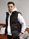 Мужской oversize жилет в черном цвете jl10 фото 6