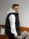 Мужской oversize жилет в черном цвете jl10 фото 8