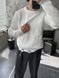 Чоловічий oversize светр у білому кольорі sw73 фото 1