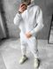 Мужской oversize костюм худи+брюки в светло-сером цвете fhs4 фото 3