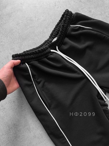 Мужские спортивные брюки в черном цвете нф2099k-S фото