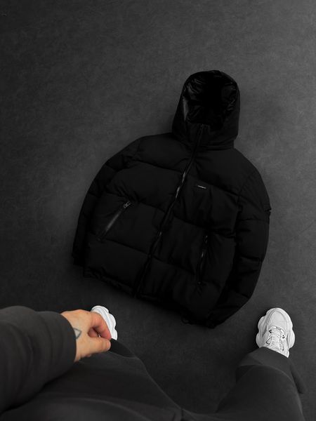 Чоловіча oversize куртка у чорному кольорі dp2m фото