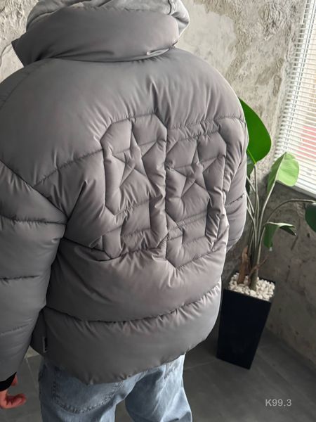 Мужская oversize куртка в сером цвете k99.3 фото