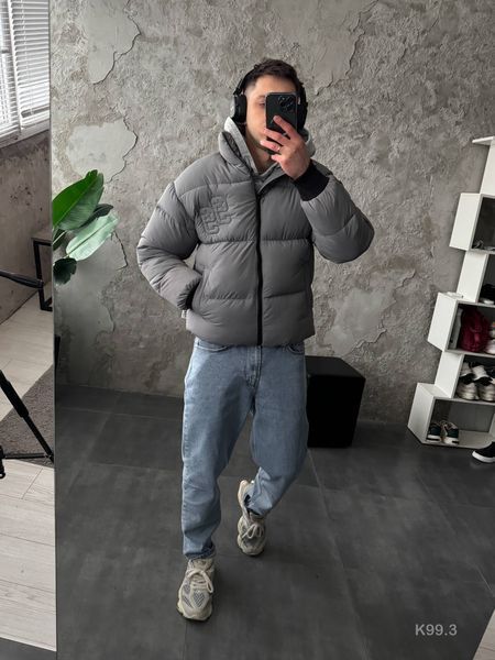 Мужская oversize куртка в сером цвете k99.3 фото