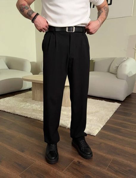 Мужские брюки Baggy в черном цвете bp1147-S фото