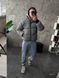 Мужская oversize куртка в сером цвете k99.3 фото 3