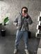 Мужская oversize куртка в сером цвете k99.3 фото 6