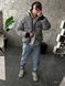Мужская oversize куртка в сером цвете k99.3 фото 1