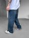 Мужские широкие джинсы Baggy в синем цвете df2254-23 фото 7
