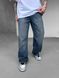 Мужские широкие джинсы Baggy в синем цвете df2254-23 фото 4