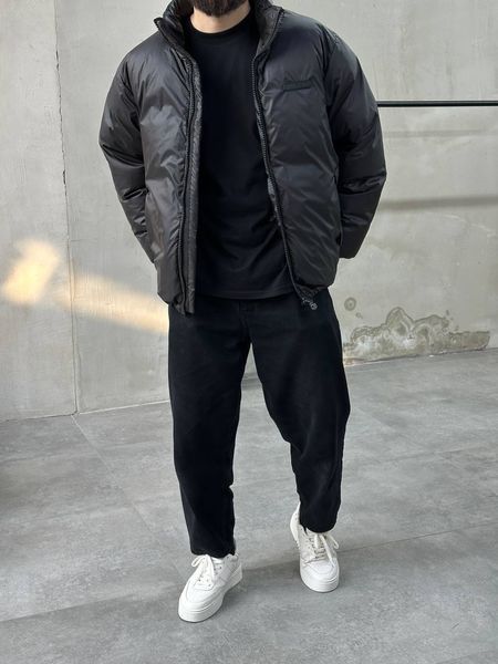Мужская oversize куртка в черном цвете gi2260 фото