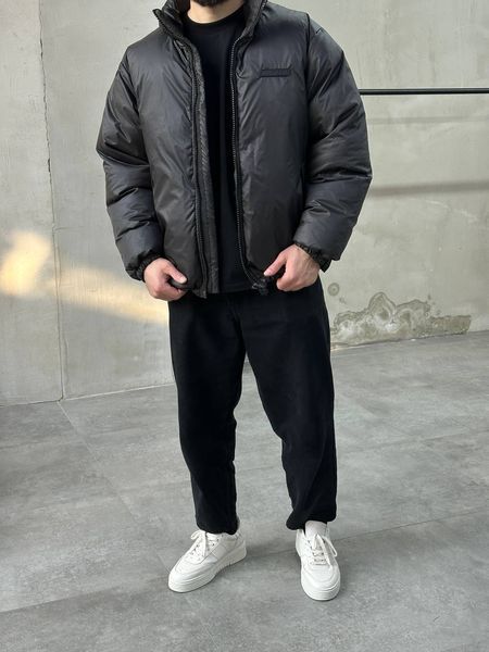 Мужская oversize куртка в черном цвете gi2260 фото