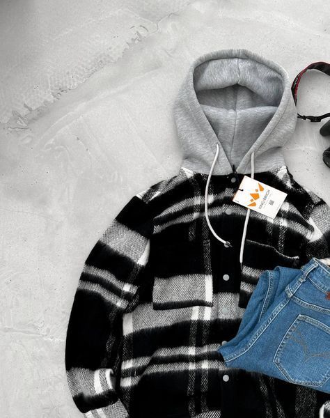 Мужская oversize рубашка в черном цвете rbk2 фото